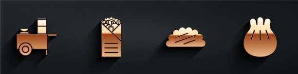 速食车，烤肉串，墨西哥玉米卷图片下载