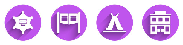 设置六角警长酒吧门印第安帐篷图片下载