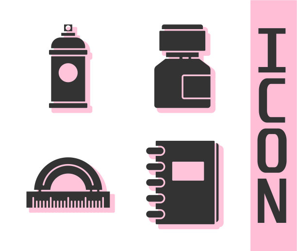 设置螺旋式笔记本喷漆可量角器图片下载