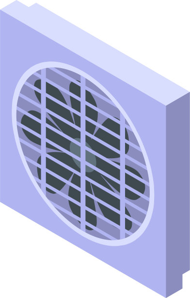 空调通风图标等距样式图片下载