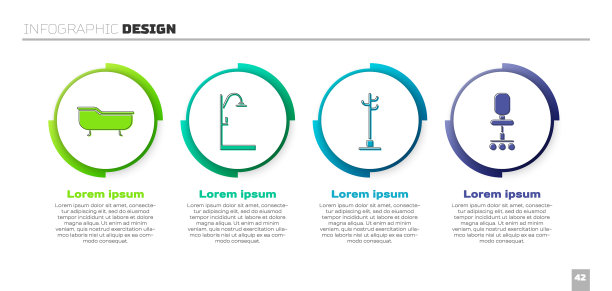 设有浴缸、淋浴、衣帽架、办公椅图片下载