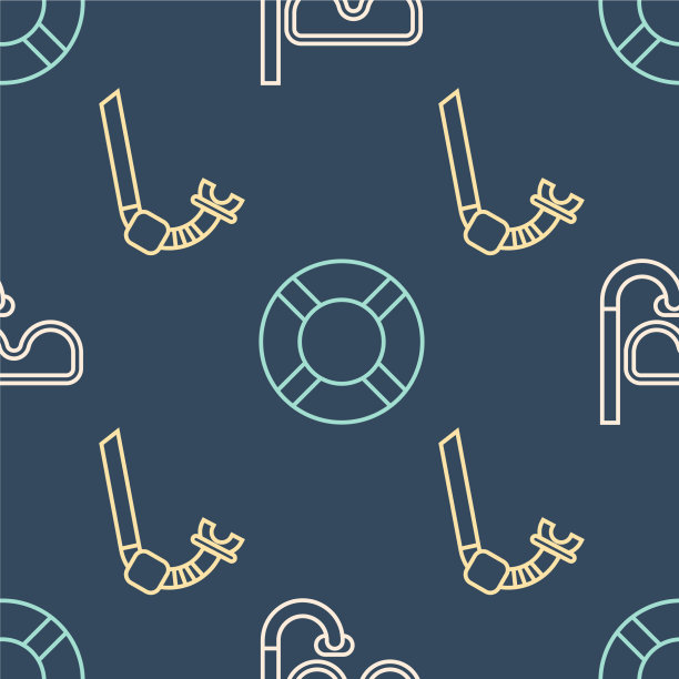 设线潜水面罩和浮潜和浮潜图片下载