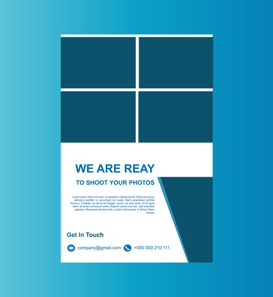 摄影网站传单设计图片下载