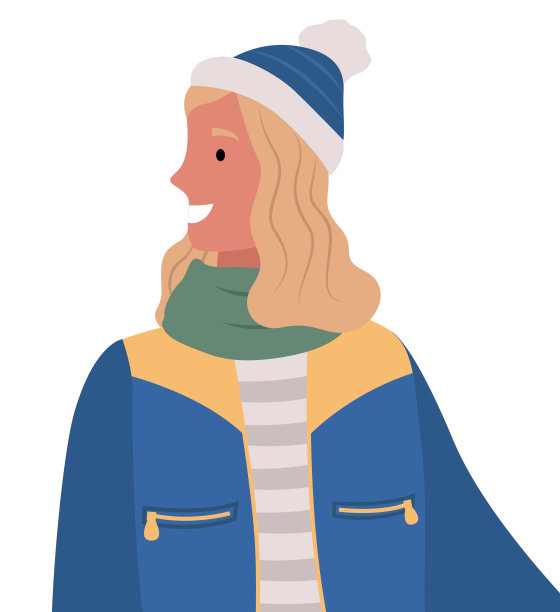 女人穿暖和的冬天衣服的简介图片下载