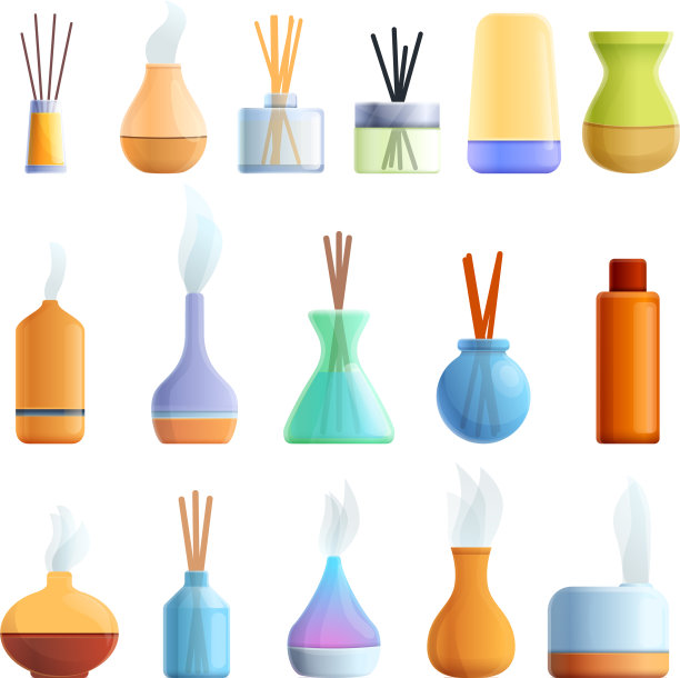 漫反射图标设置卡通风格图片下载