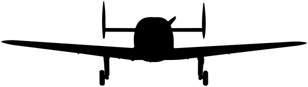 Miles m-28 mk iv正面剪影图片下载