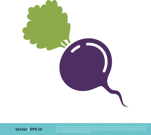 甜菜-蔬菜图标标志模板设计eps 10图片下载