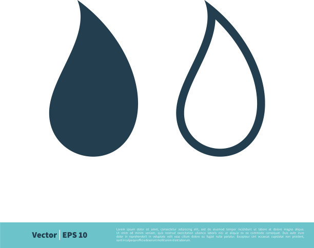 水滴水滴图标eps logo模板设计图片下载