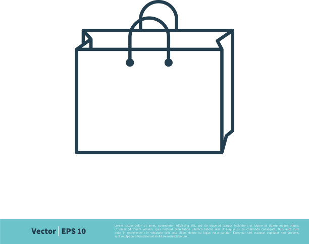 纸袋图标标识模板设计eps 10图片下载