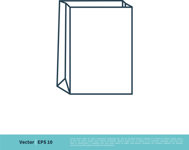 食品纸袋图标标识模板设计eps 10图片下载