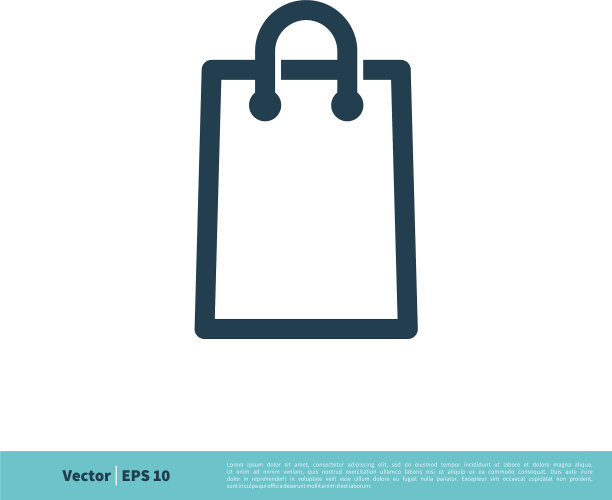 纸袋图标标识模板设计eps 10图片下载