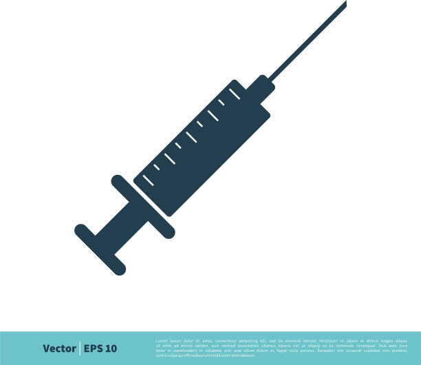注射注射器医疗图标标识模板图片下载