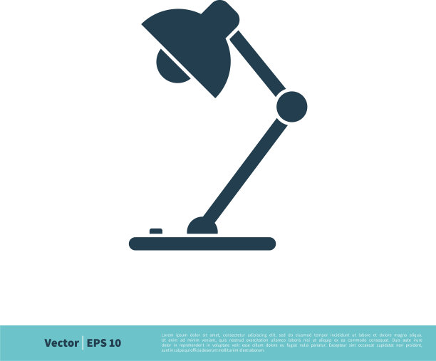 桌面灯图标标志模板设计eps 10图片下载