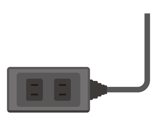 矢量插图的电源条。socket的矢量图。出口图标。图片下载