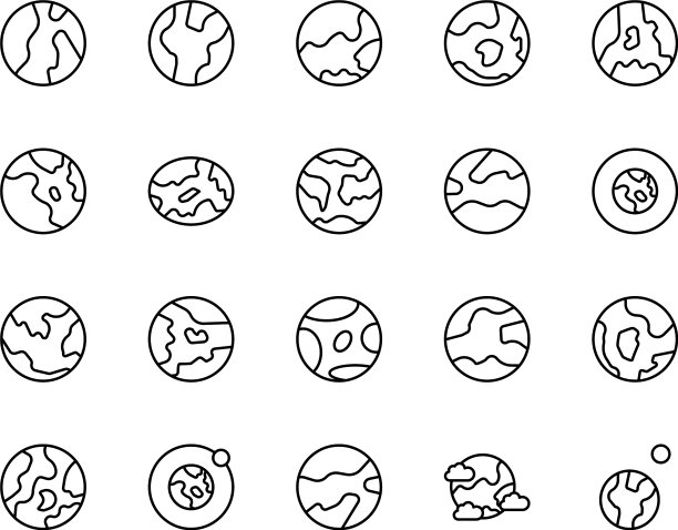 平线的图标图片下载