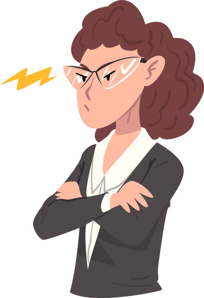 压力重重的女商人双手合十图片下载