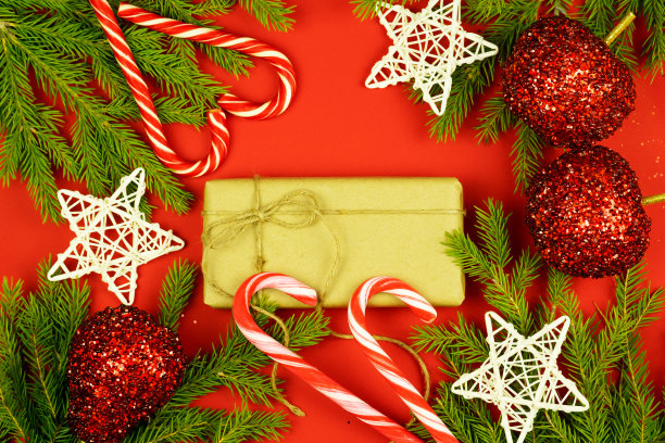 圣诞贺卡，圣诞装饰品图片下载