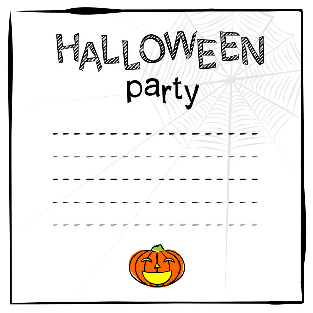 万圣节派对邀请函图片下载