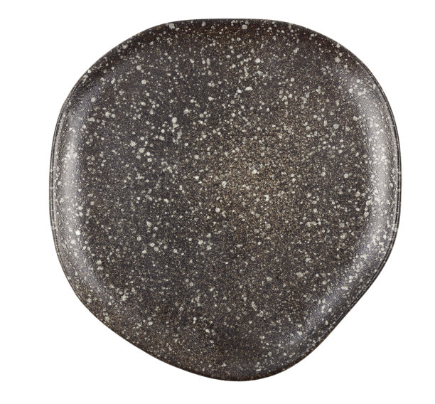 深灰色纹理斑点板孤立在白色上图片下载