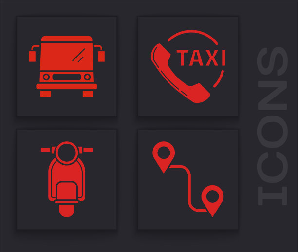 设置路线、位置、巴士、出租车、电话图片下载