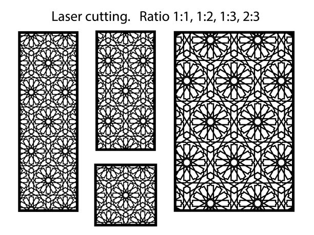 阿拉伯数控面板激光切割模板图片下载