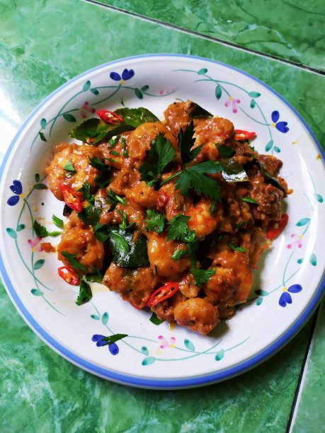 吃虾配糖醋汁图片下载