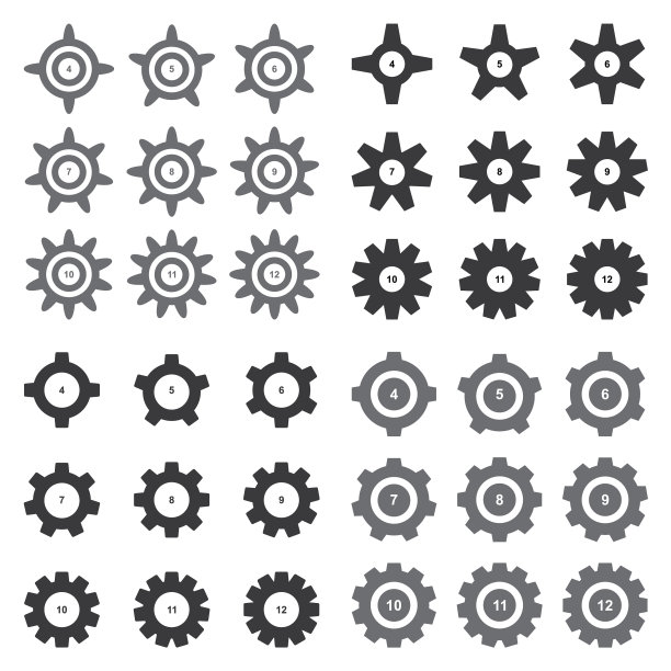 齿轮图标配置设置符号齿轮标志图片下载