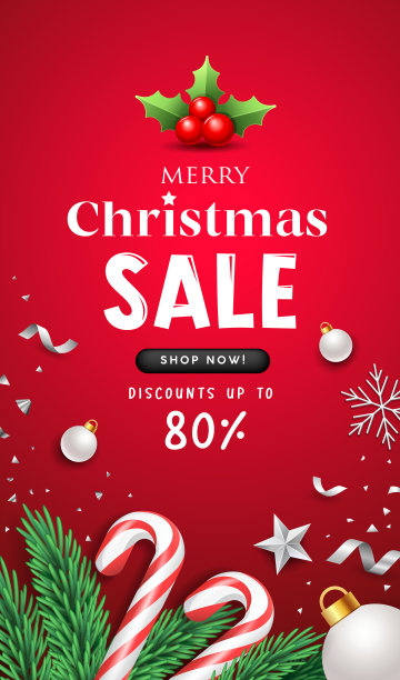 圣诞贺词，圣诞老人工作人员，传单海报概念设计在红色背景图片下载