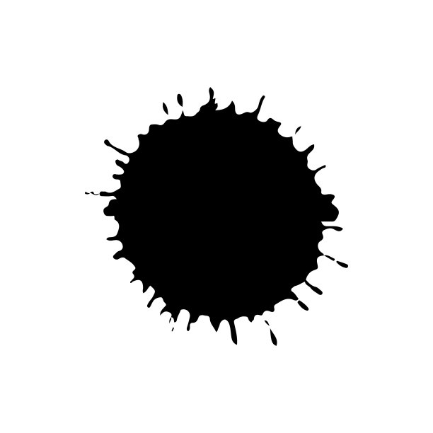 黑色滴孤立在白色背景垃圾图片下载