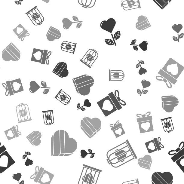 心形在花，心在鸟图片下载