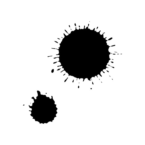 黑色滴孤立在白色背景垃圾图片下载