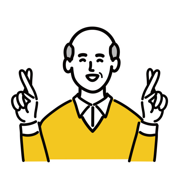 长者交叉手指图片下载