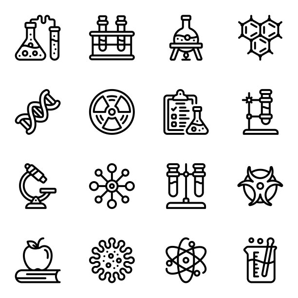 化学实体图标包图片下载