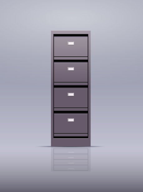 办公室墙壁文件柜文件数据档案存储文件夹文件企业管理的概念图片下载