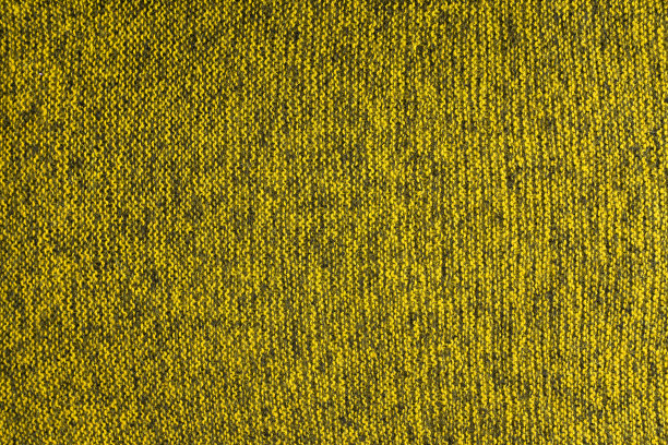 黄色和黑色混合针织纹理和平坦的背景图片下载