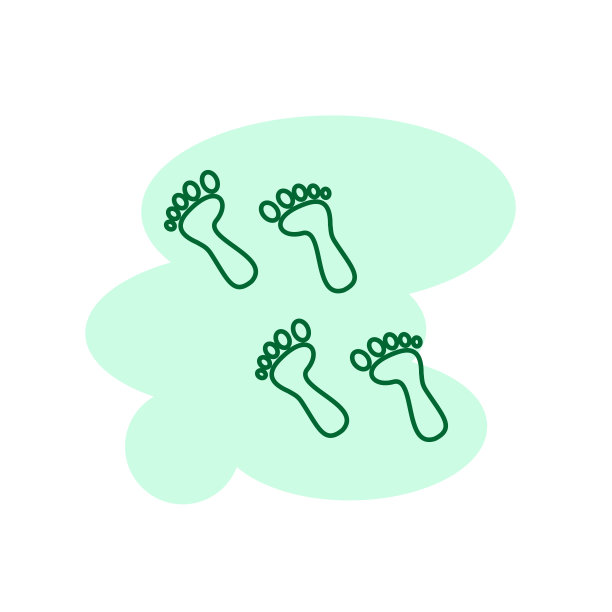 足迹图标图片下载