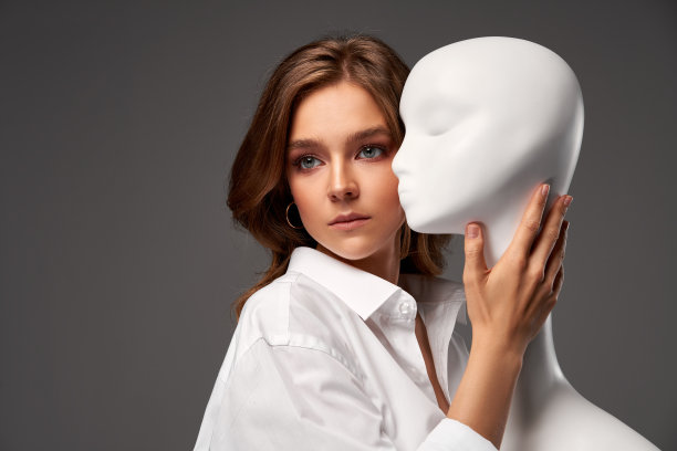 模特脸的女人图片下载