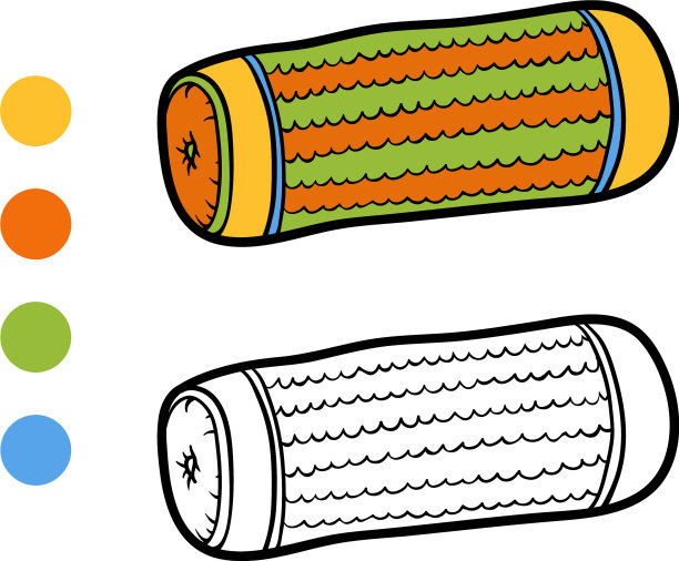 彩色书枕头图片下载