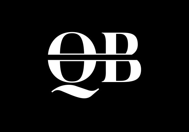 首字母q b标志设计模板图片下载