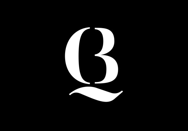 首字母q b标志设计模板图片下载