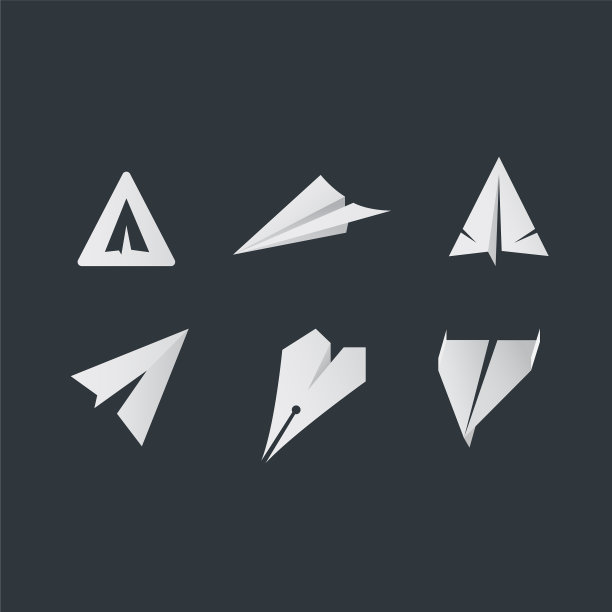 纸飞机图标概念标志图片下载