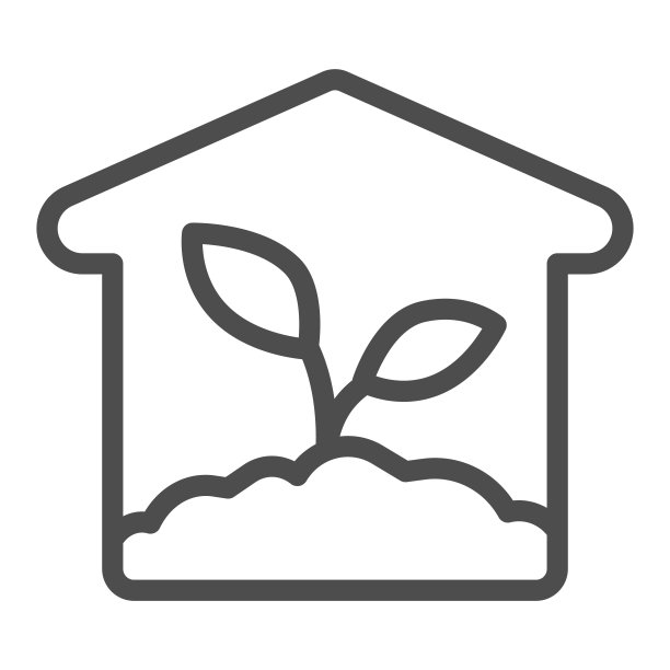Greenhouse line icon, farm garden concept, Greenhouse building sign on white background, Greenhouse plant icon in outline style for mobile concept and web design。矢量图形。图片下载