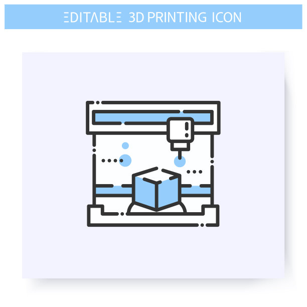 3d打印线图标。可编辑的图片图片下载