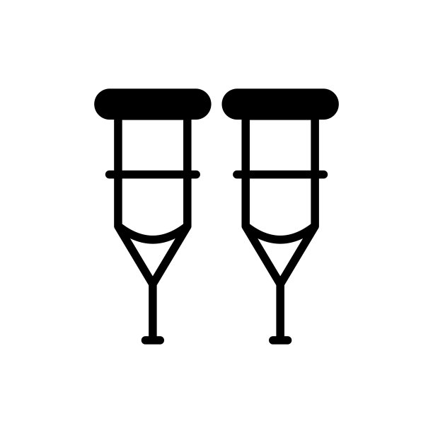 拐杖矢量插图风格图标。EPS 10个文件图片下载