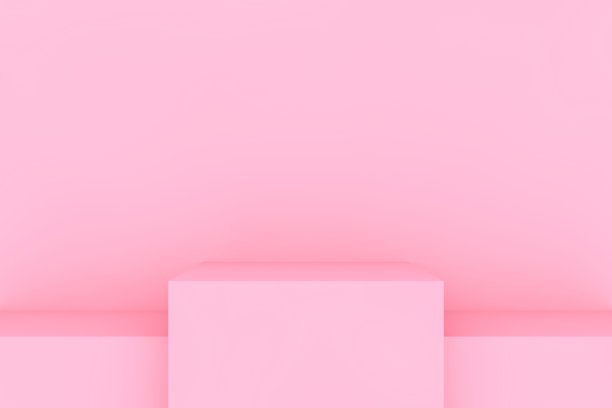 3D渲染插图的粉色抽象几何背景或纹理图片下载