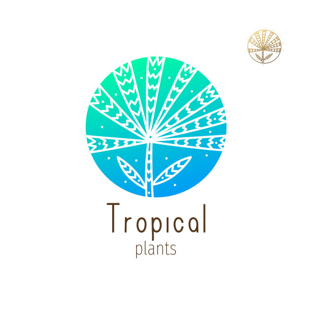 热带丛林的标志图片下载