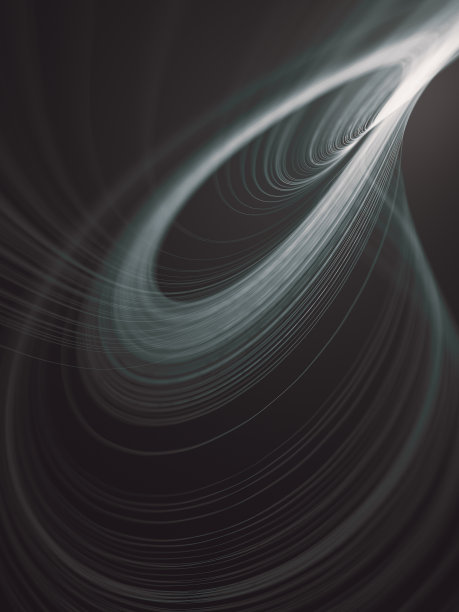 带白线的现代抽象。景深。三维渲染图片下载