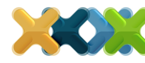 光滑的多色塑料风格交叉图片下载