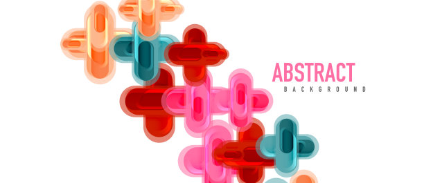 现代玻璃十字形抽象图片下载