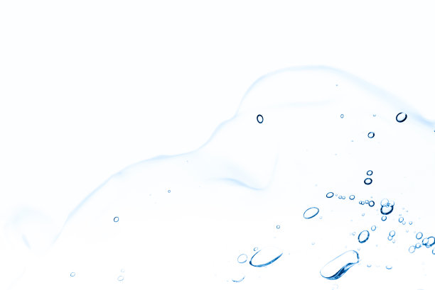 透明透明的透明质酸凝胶在白色的背景。图片下载